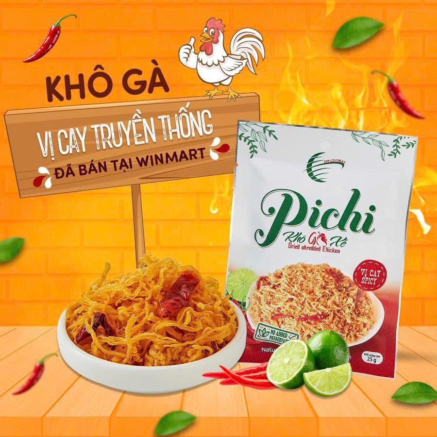 Khô gà Pichi Vị Cay Truyền Thống - Giòn Ngon - Đậm Vị - An toàn vệ sinh thực phẩm