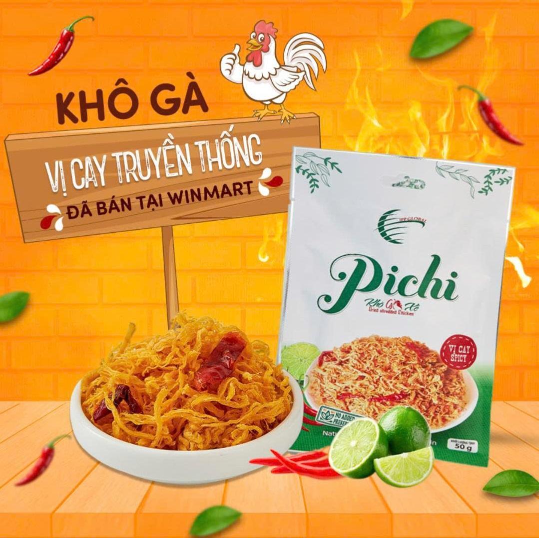 Khô gà Pichi Vị Cay Truyền Thống-Giòn Ngon - Đậm Vị - An toàn vệ sinh thực phẩm